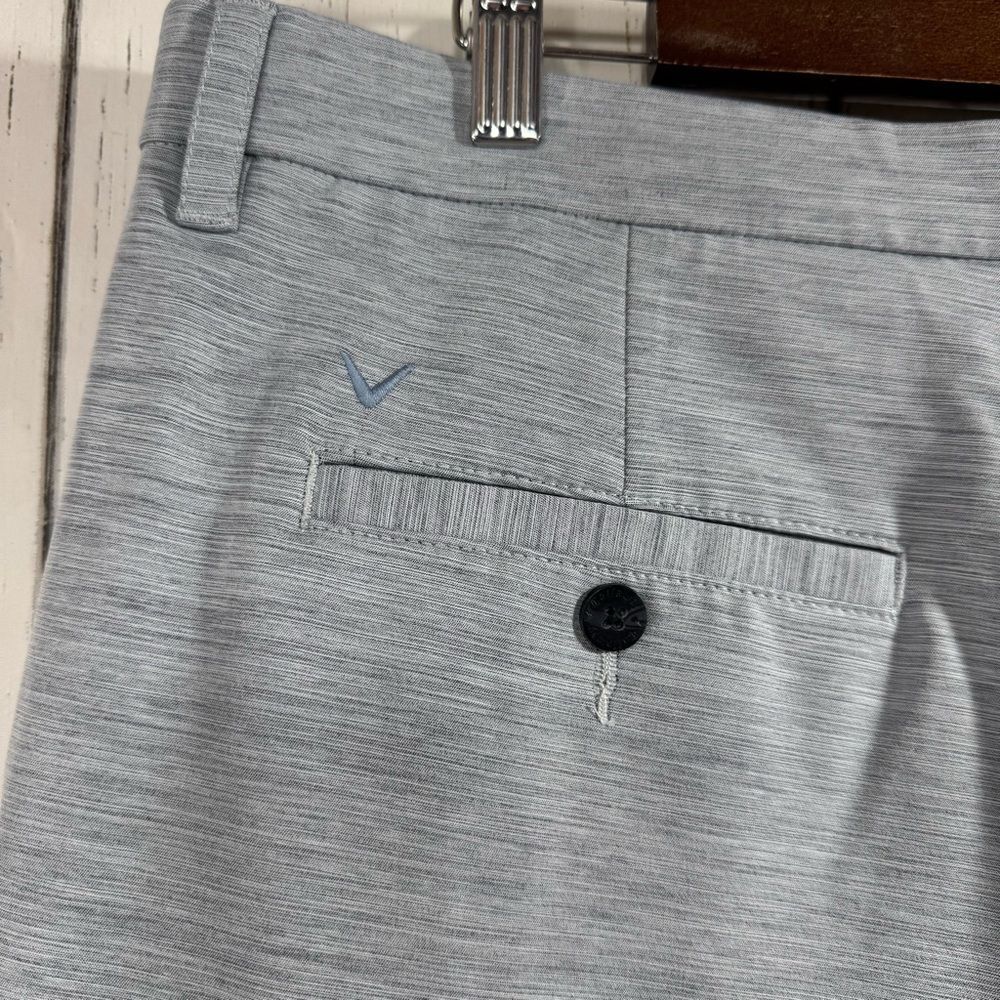 Callaway Heather Gray Golf Shorts Men’s Size 38 Performance Stretch Outdoor - Picture 8 of 12
